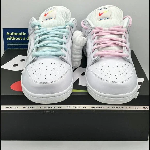 Nike SB Dunk Low Pro Be True Pride Size 12 DR4876-100 NEW WITH BOX IN HAND